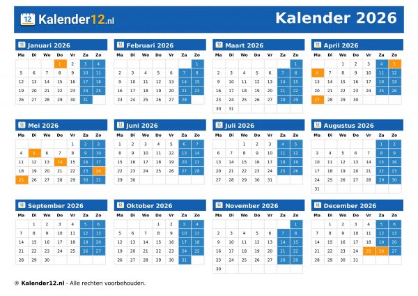 Kalender 2026